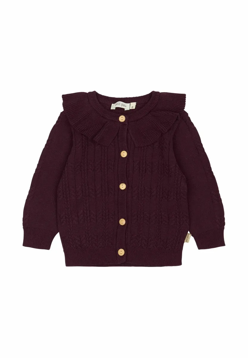 DALIA - Strickjacke - dark grape