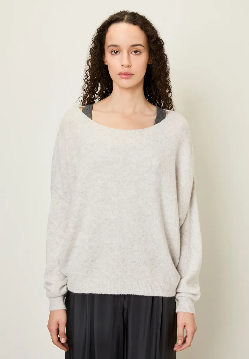 DAM - Strickpullover - gris chine