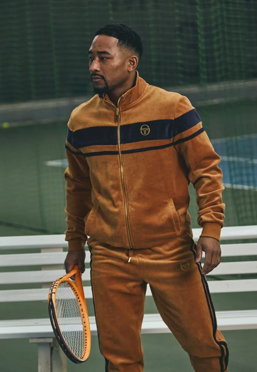 DAMARIND TRACKTOP - Trainingsjacke - almond/maritime blue