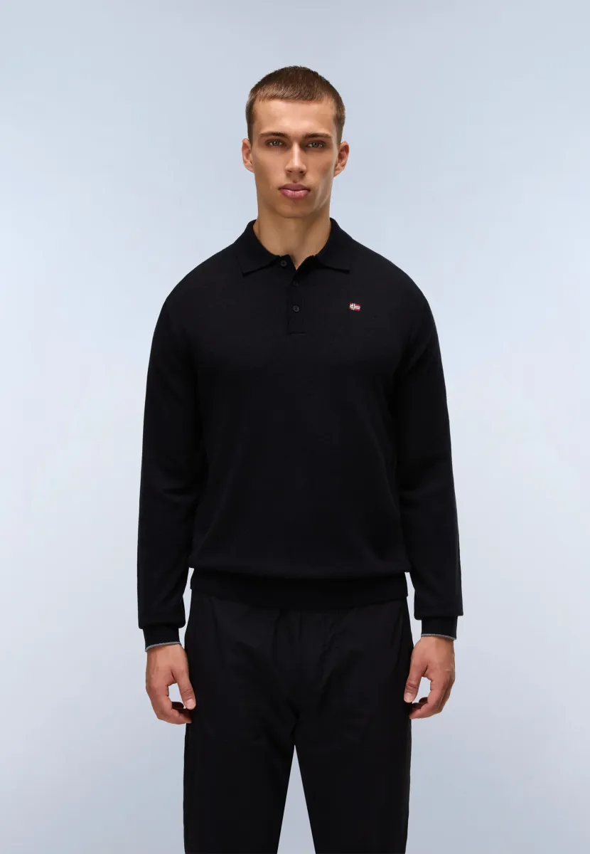DAMAVAND - Strickpullover - black
