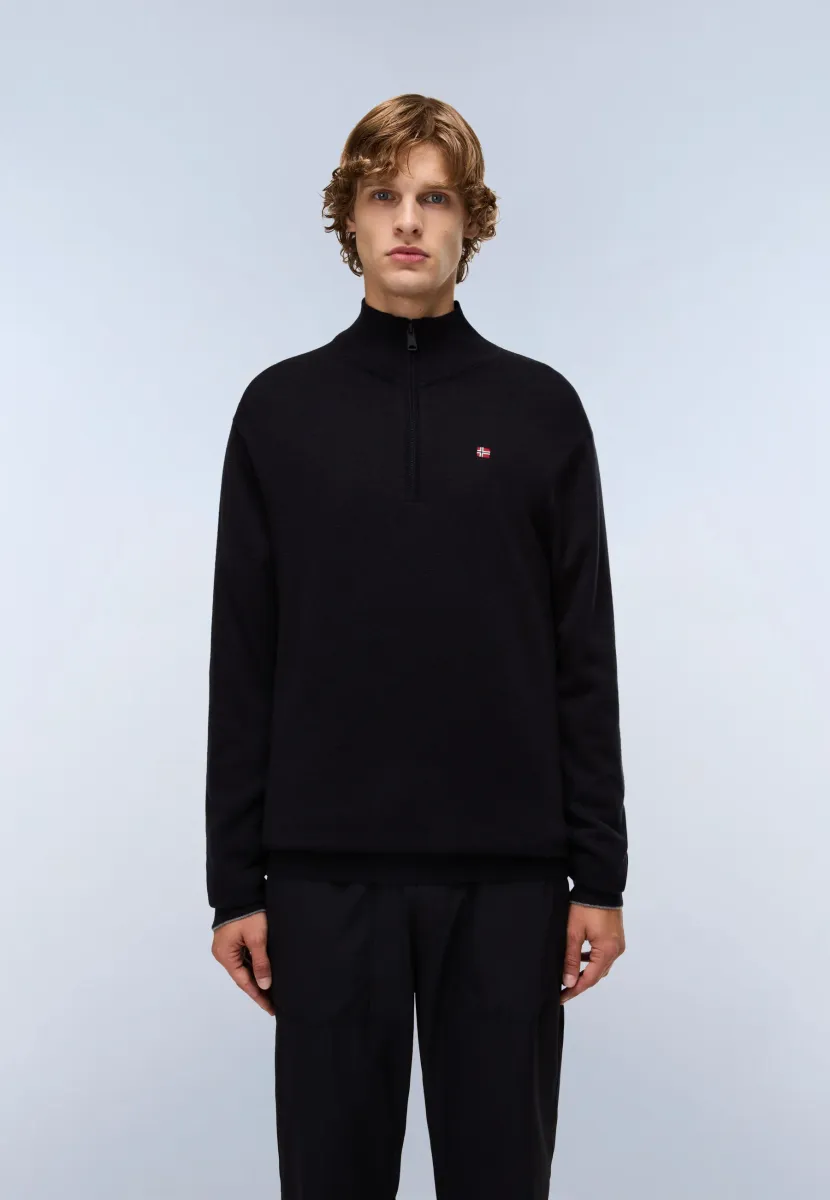 DAMAVAND - Strickpullover - black