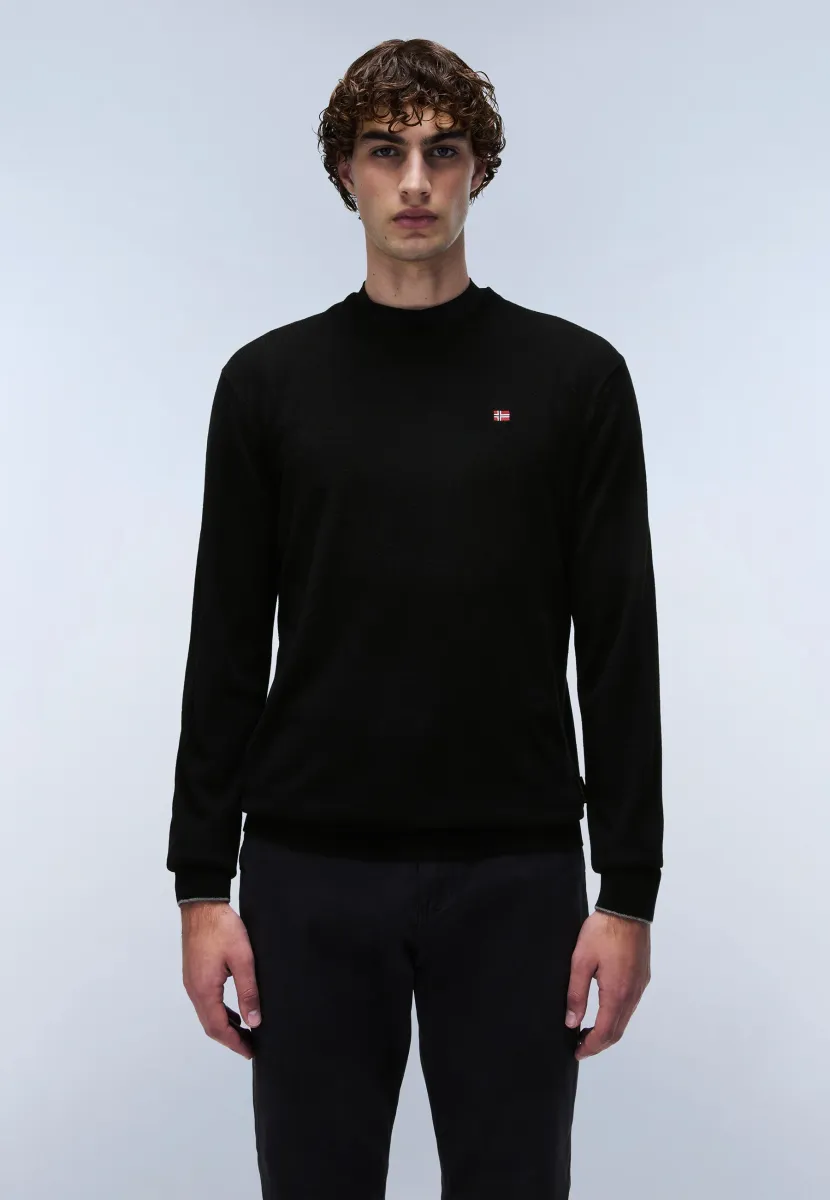 DAMAVAND - Strickpullover - black