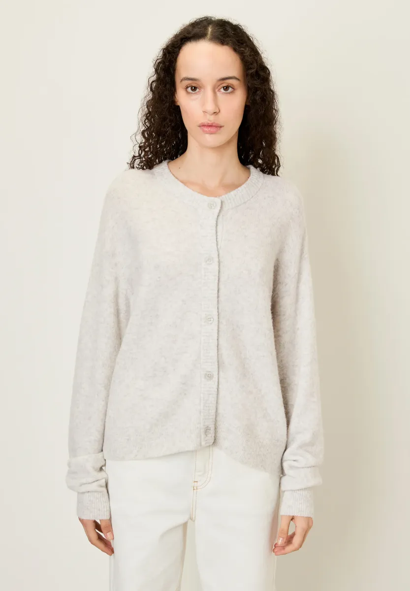 DAMSVILLE - Strickjacke - hellgrau