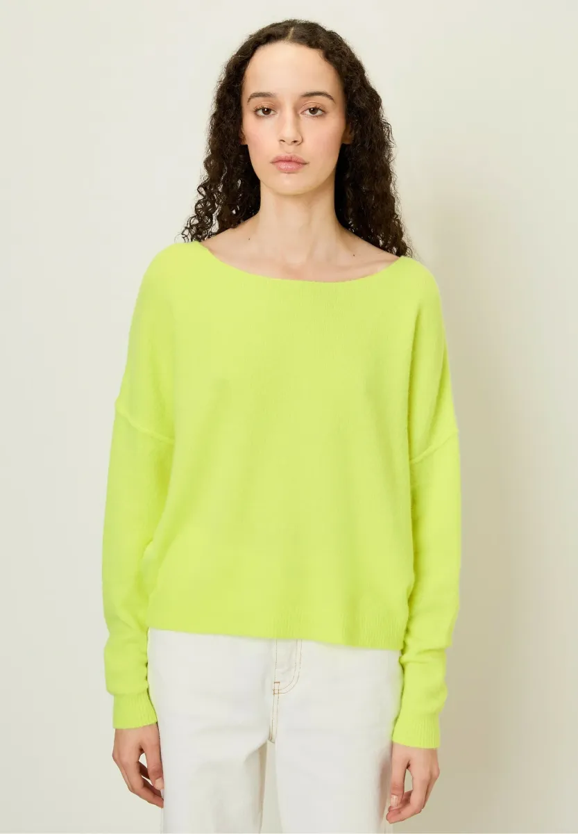 DAMSVILLE - Strickpullover - jaune fluo