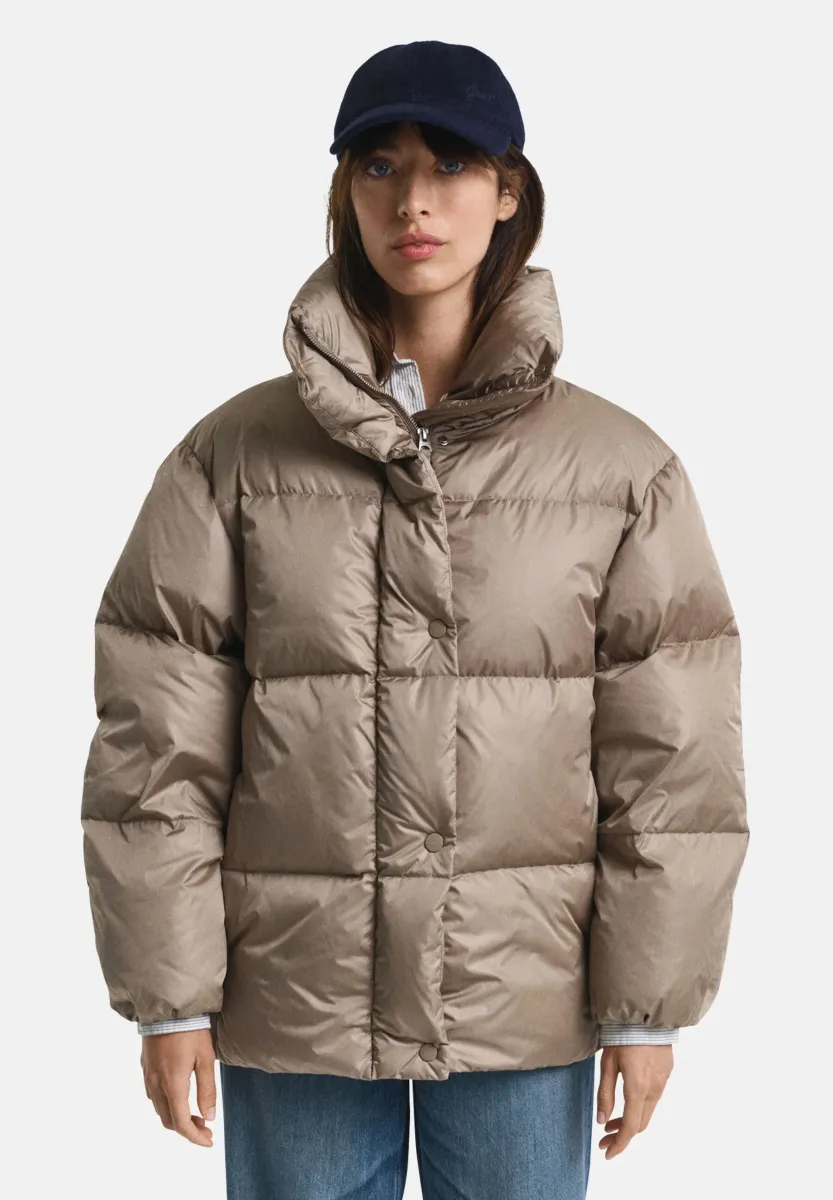 Daunenjacke - taupe beige