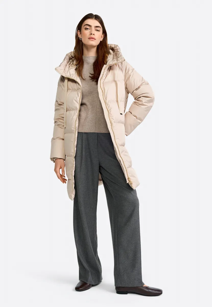 Daunenmantel - caffee latte