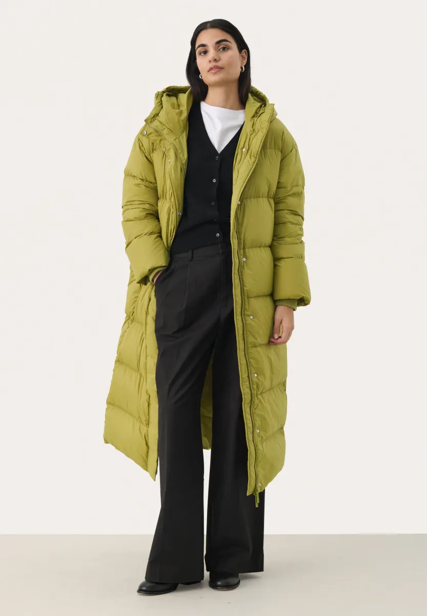 Daunenmantel - green moss