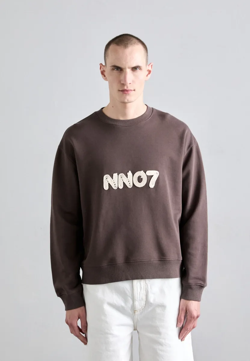 DAVID CREW  - Sweatshirt - coffee