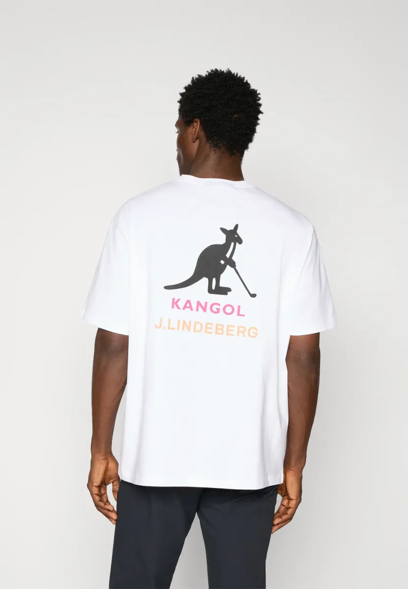 DAVIE KANGOL - T-Shirt print - white