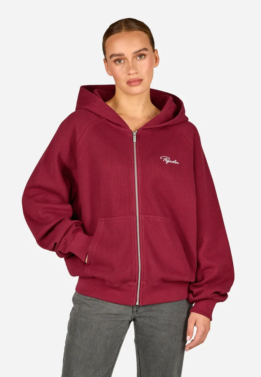 DAYITA - Strickjacke - washed burgundy red