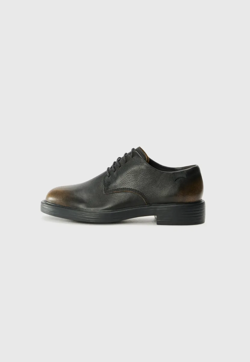 DEAN - Schnürer - black/brown