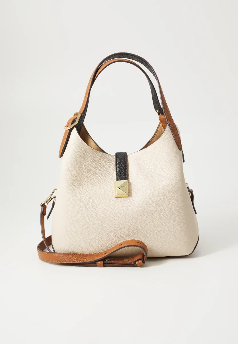 DECO COLORBLOCKED PEBBLED TOTE - Handtasche - milk glass multi