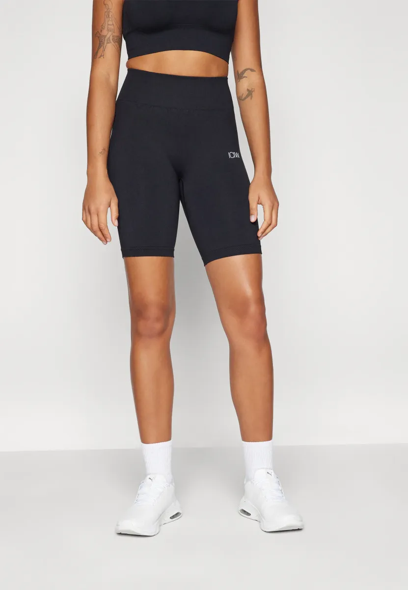 DEFINE SEAMLESS BIKER SHORTS - Tights - black