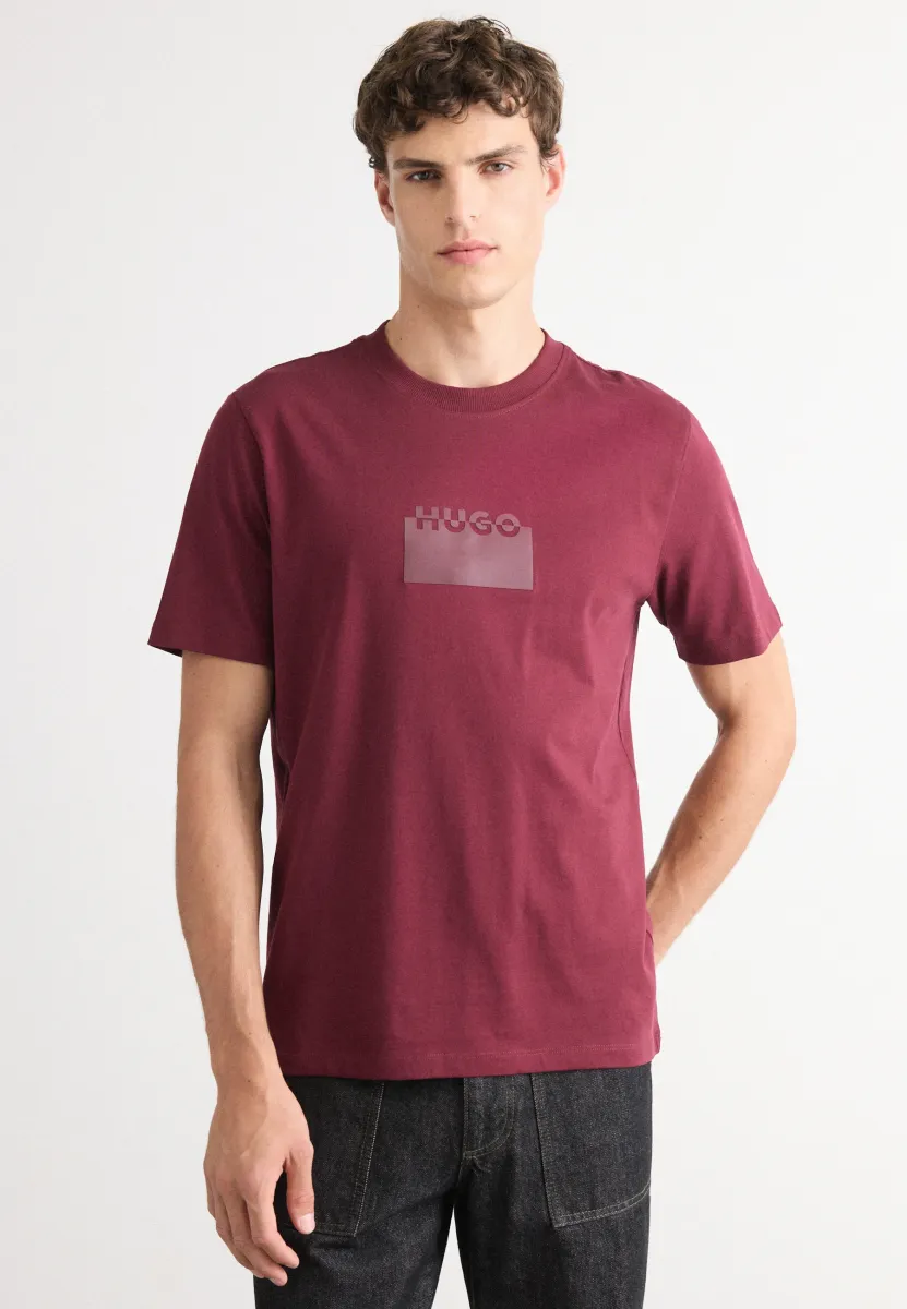 DELASTIO - T-Shirt print - dark red