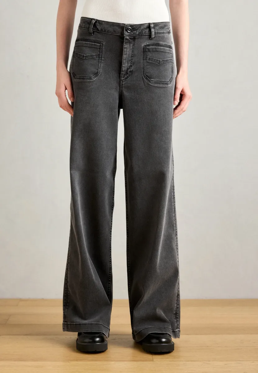 DELUXE - Wide Leg - grey