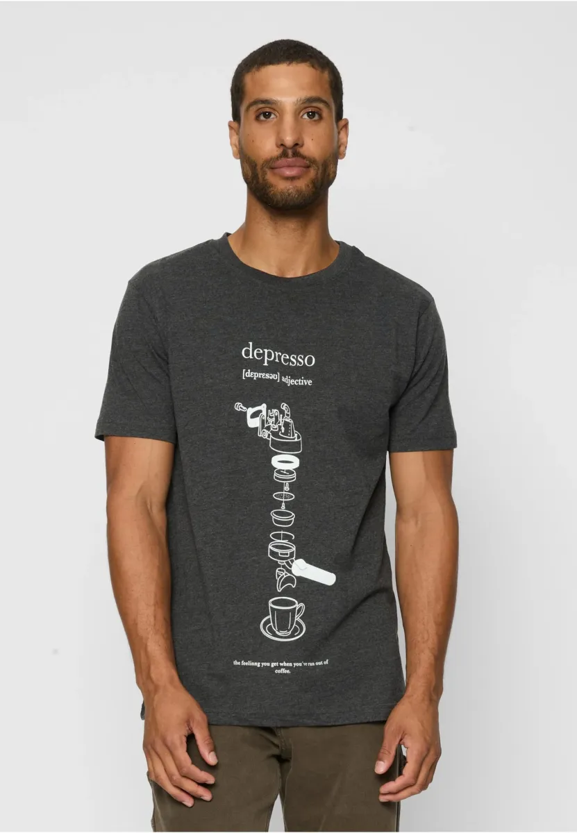DEPRESSO  - T-Shirt print - charcoal