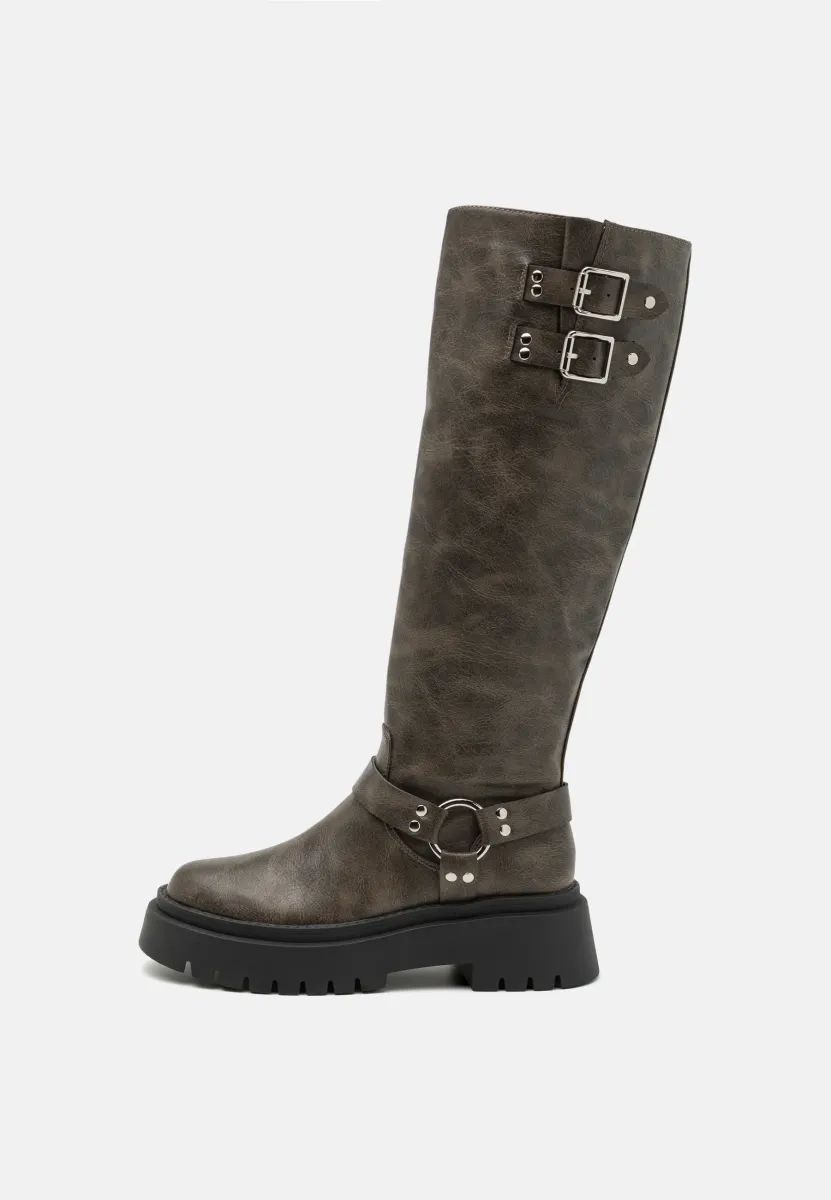 DERRY - High Heel Stiefel - grey