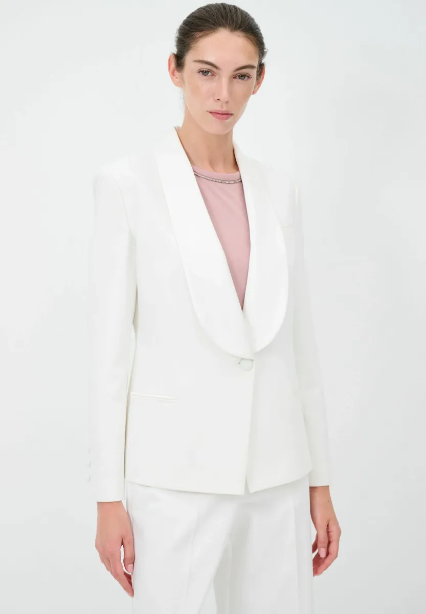 DETAILED - Blazer - white