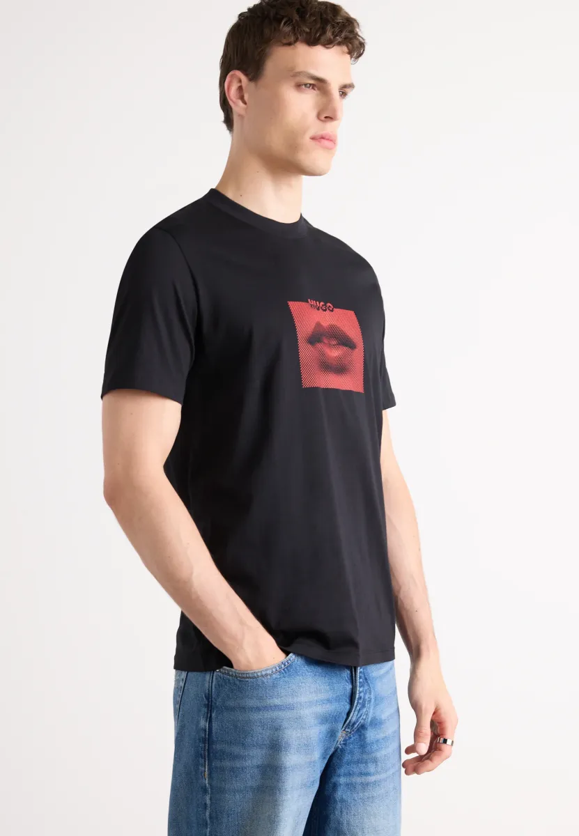 DETERNI - T-Shirt print - black