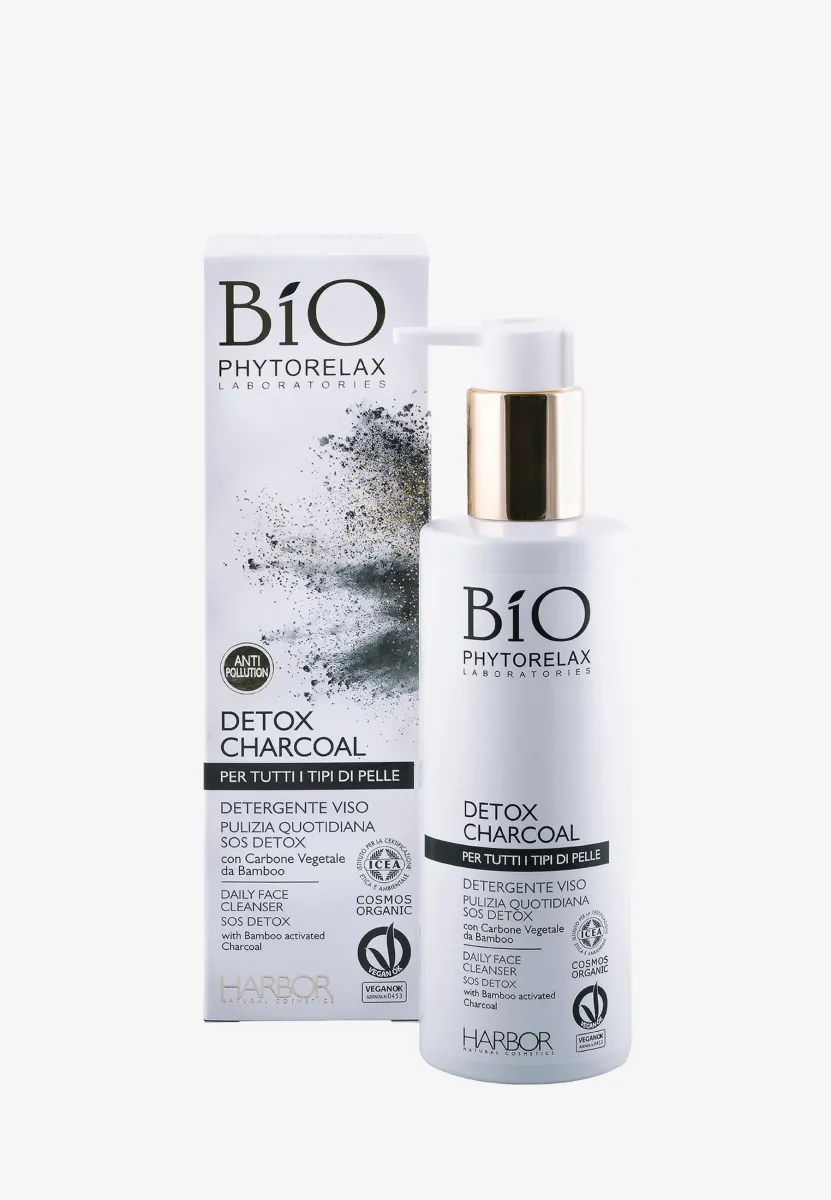 DETOX CHARCOAL VEGAN & ORGANIC DAILY FACE CLEANSER SOS DETOX  - Reinigungsgel