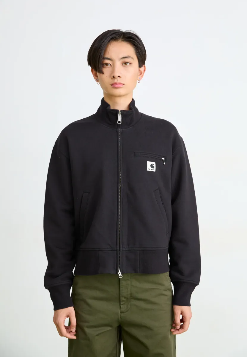 DETROIT JACKET - Sweatjacke - black stone washed
