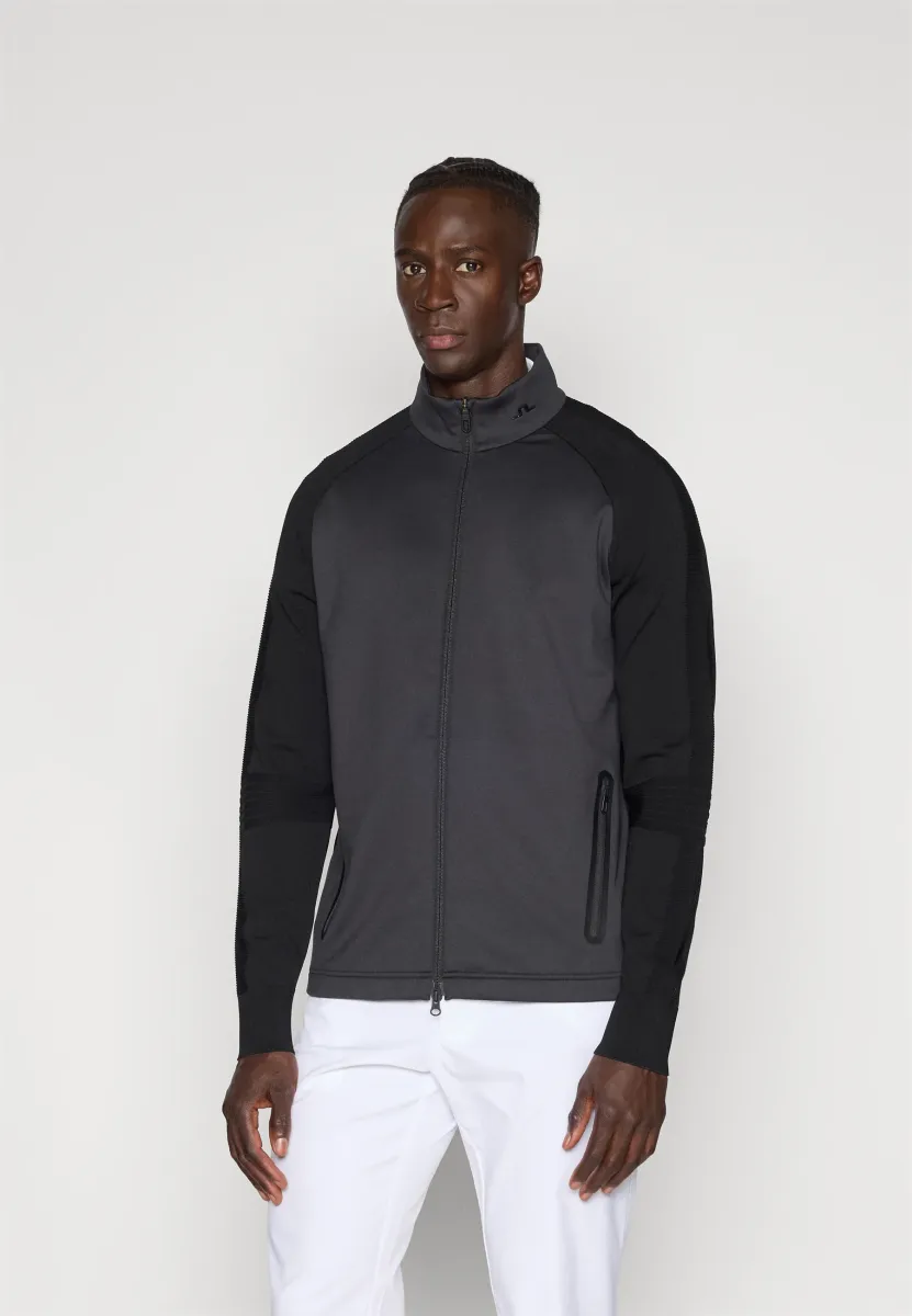DEVIN HYBRID ZIP SWEATER - Outdoorjacke - black