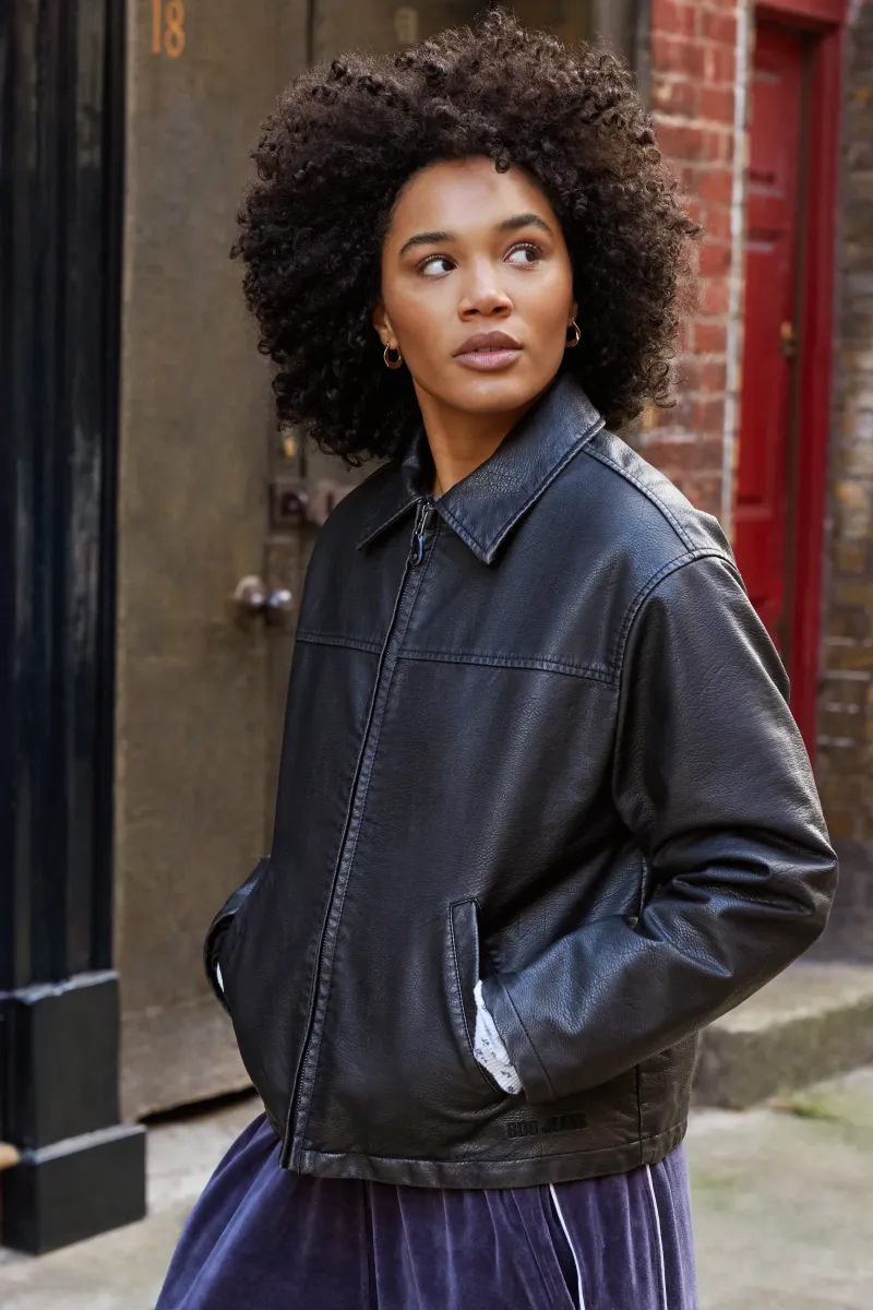 DEX - Kunstlederjacke - black