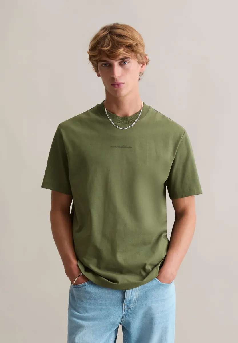 DFC RELAXED AUS MITTELSCHWEREM - T-Shirt basic - dark moss