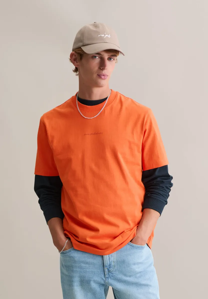 DFC RELAXED AUS MITTELSCHWEREM - T-Shirt basic - rusty orange