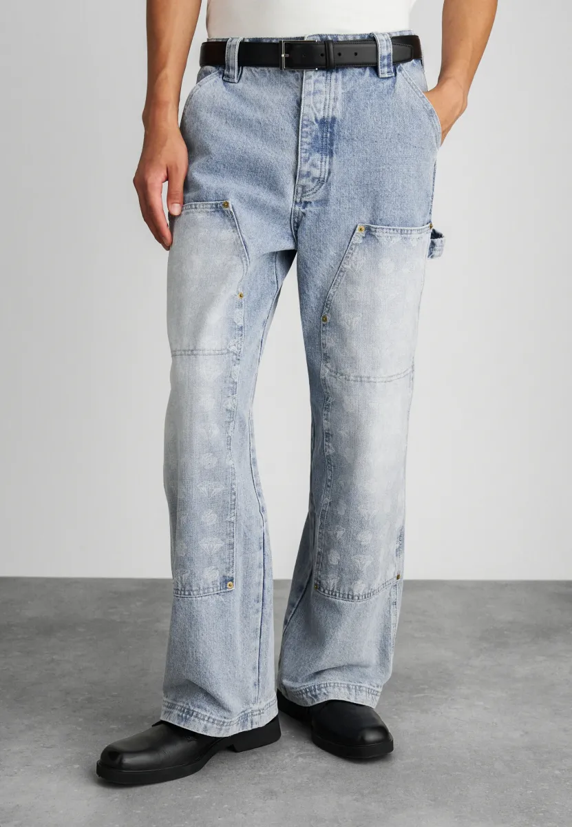 DIAMONDS AND DOLLARS PANT - Carpenter Jeans - light blue wash