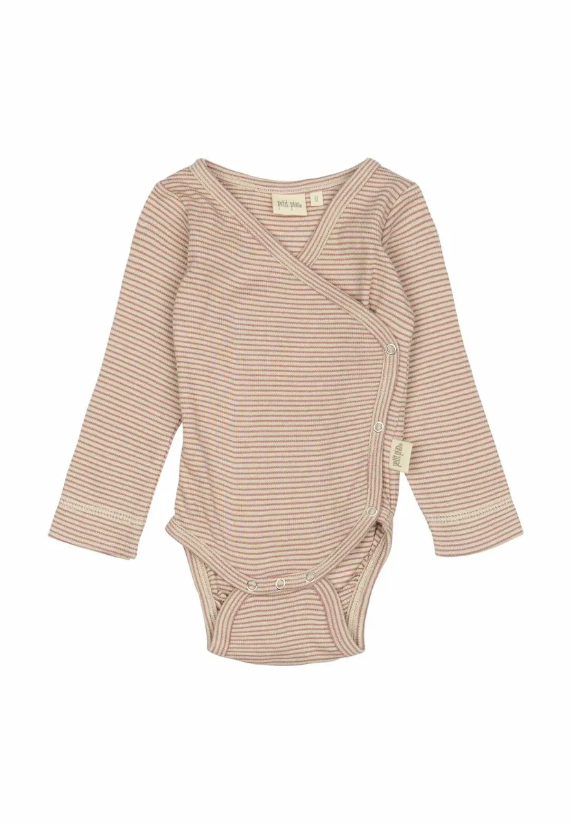 DIAN FOLD OVER STRIPE NOOS - Body - nostalgic rose dark/off white