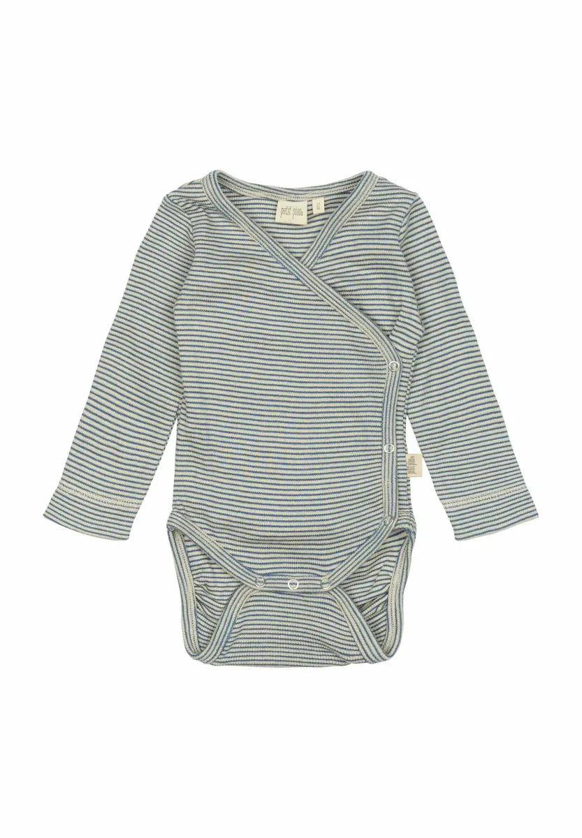 DIAN FOLD OVER STRIPE NOOS - Body - true navy dark/off white