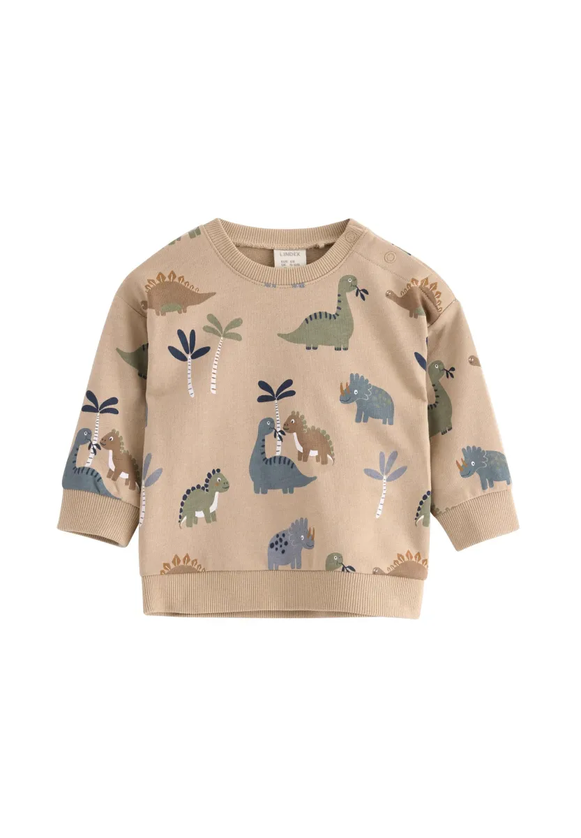 DINO AOP - Sweatshirt - beige