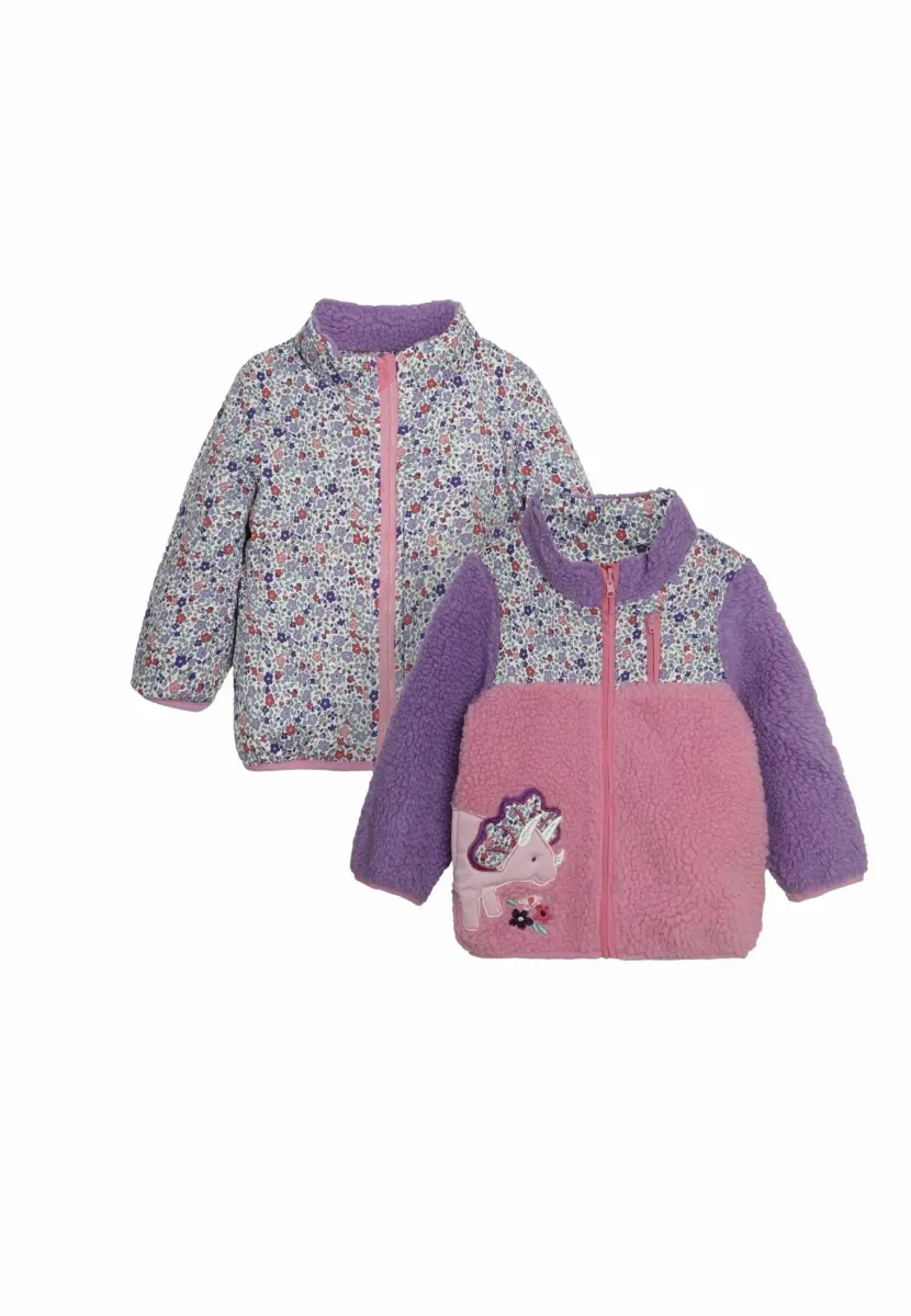 DINO APPLIQUÉ REGULAR FIT - Sweatjacke - lilac