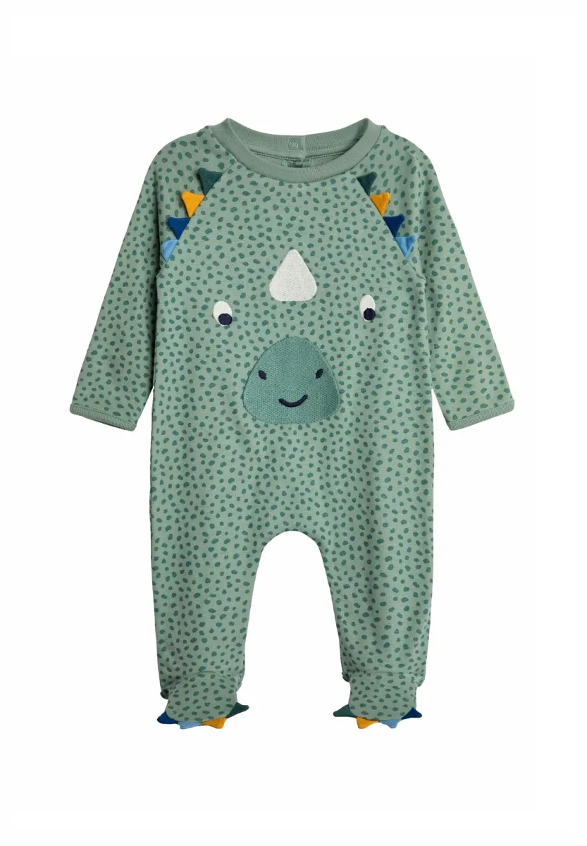 DINO APPLIQUE - REGULAR FIT - Strampler - duck egg