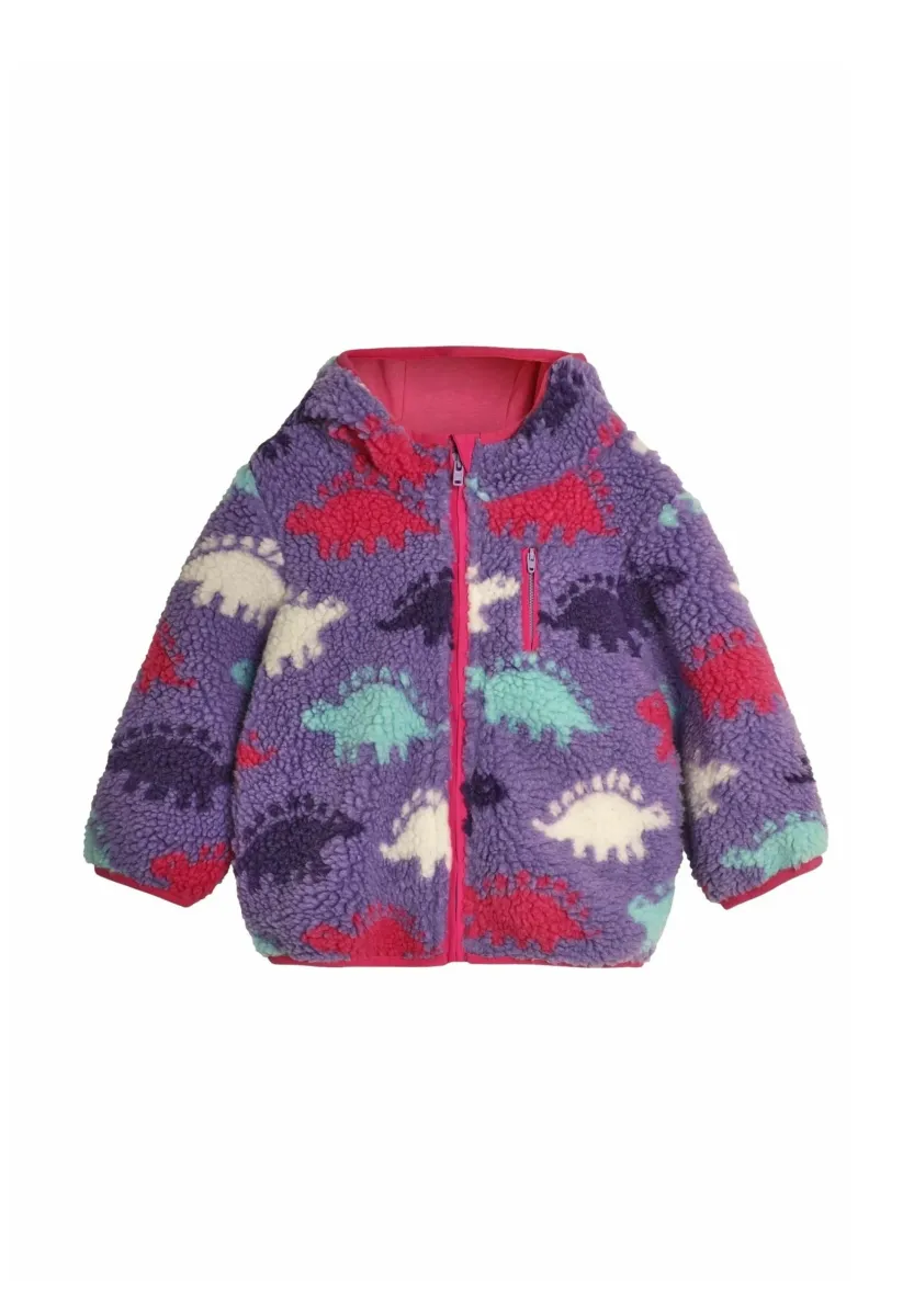 DINO BORG HOODIE - REGULAR FIT - Fleecejacke - lilac