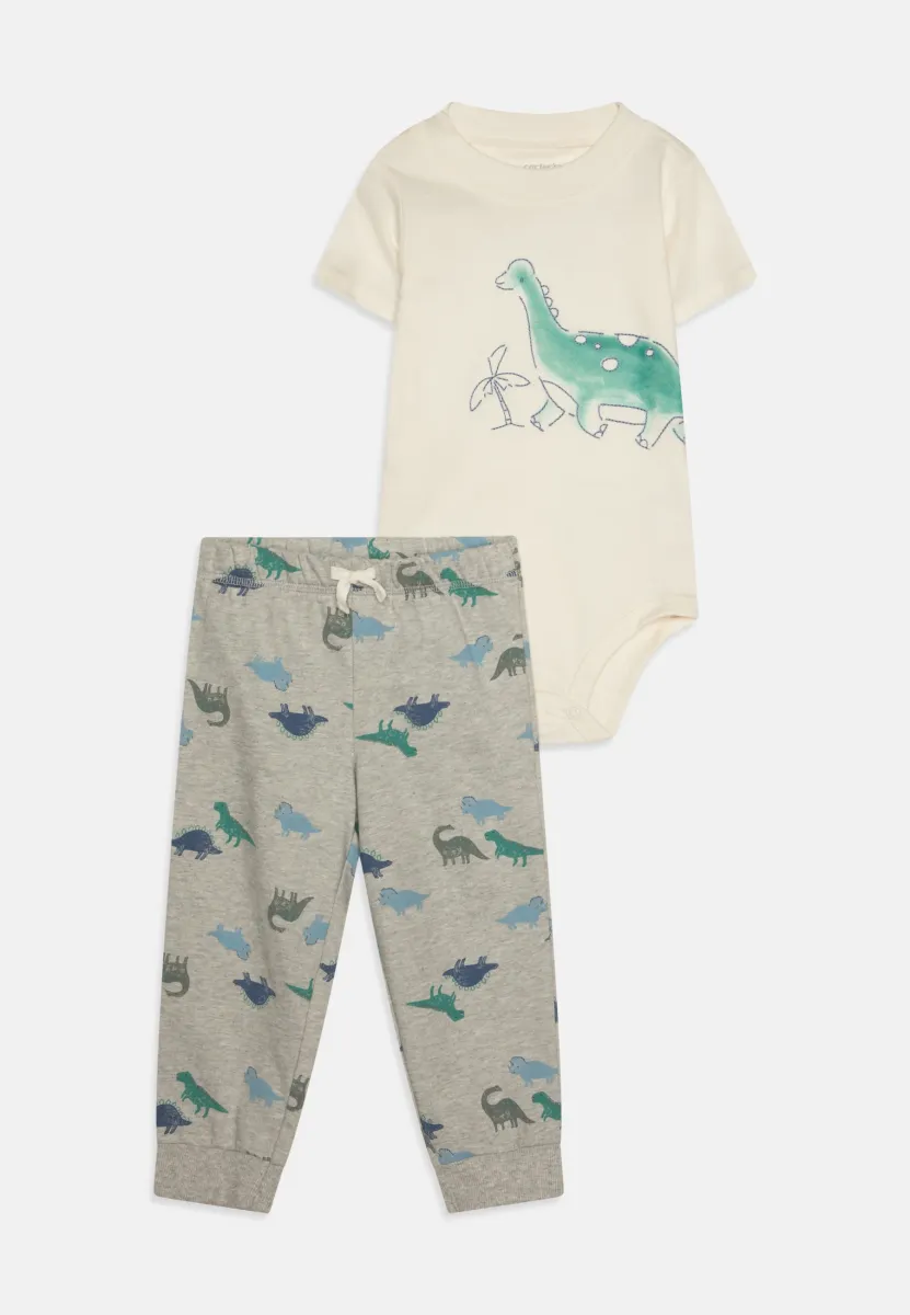 DINO SET - Stoffhose - blue
