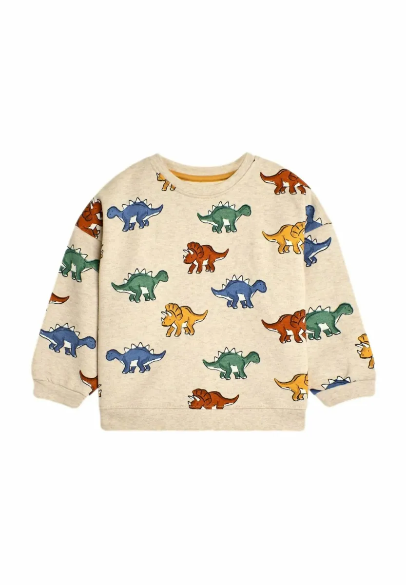 DINOSAUR PRINT-REGULAR FIT - Sweatshirt - natural