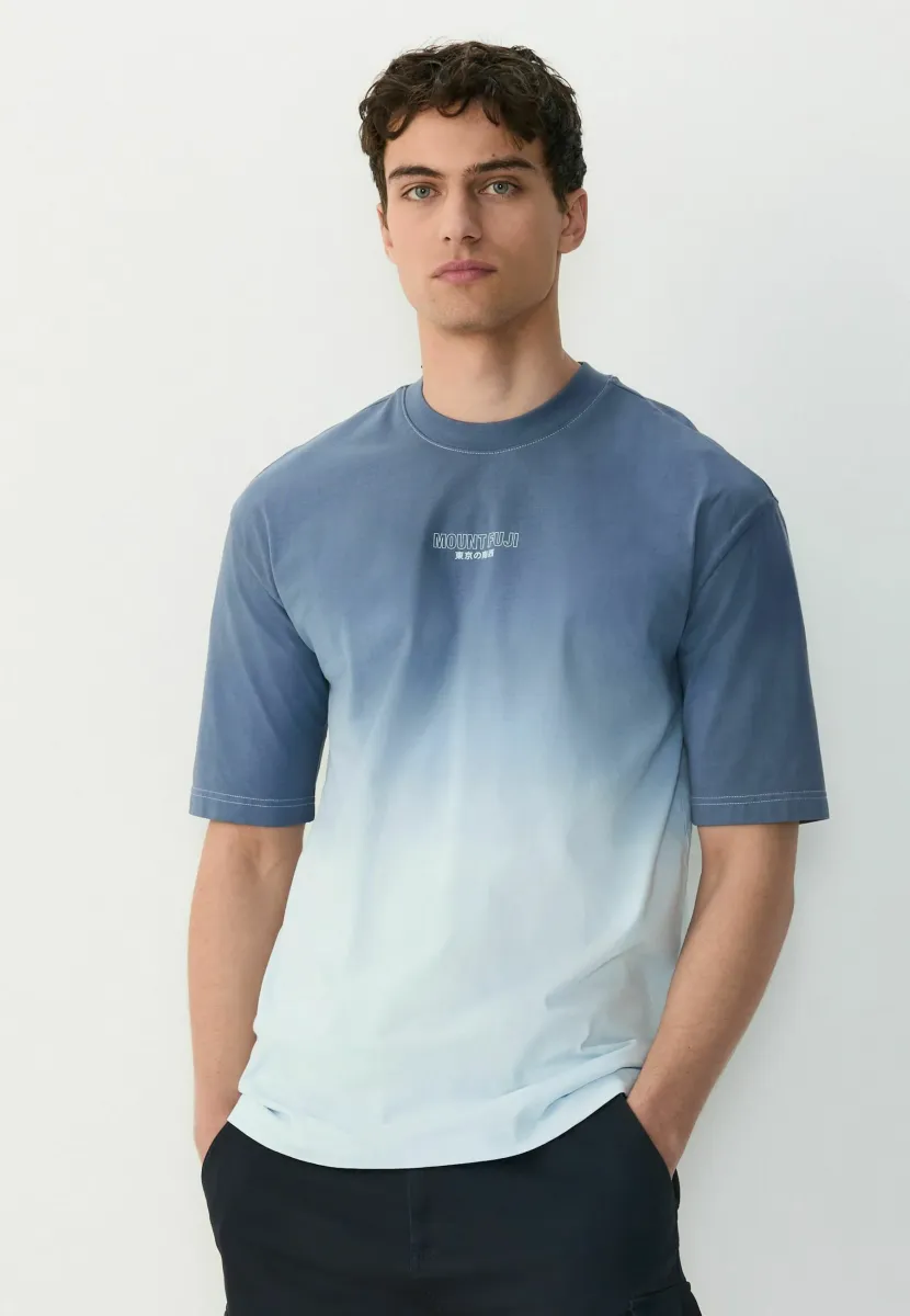 DIP DYE GRAPHIC - T-Shirt print - blue