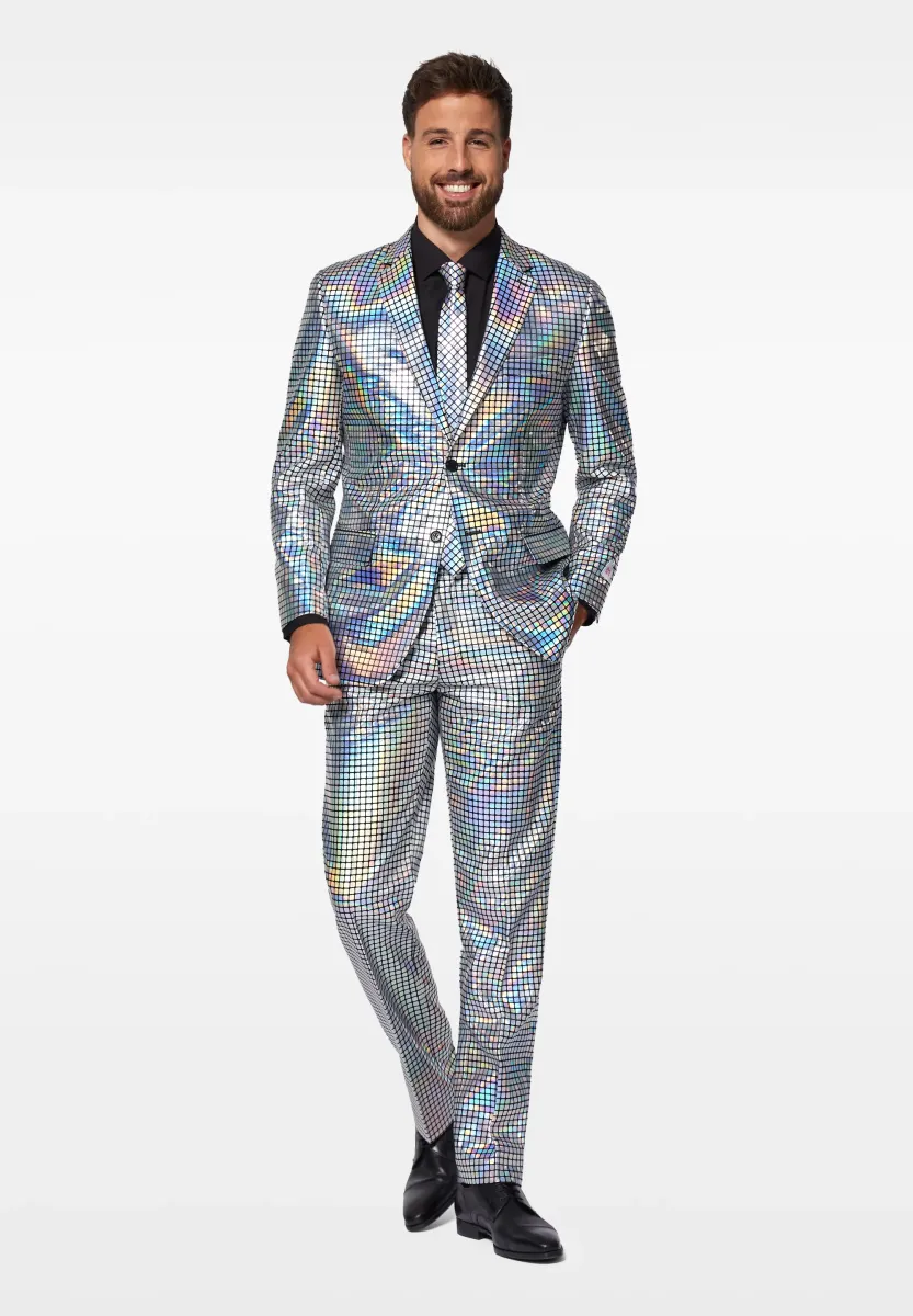 DISCOBALLER - Anzug - silver-coloured