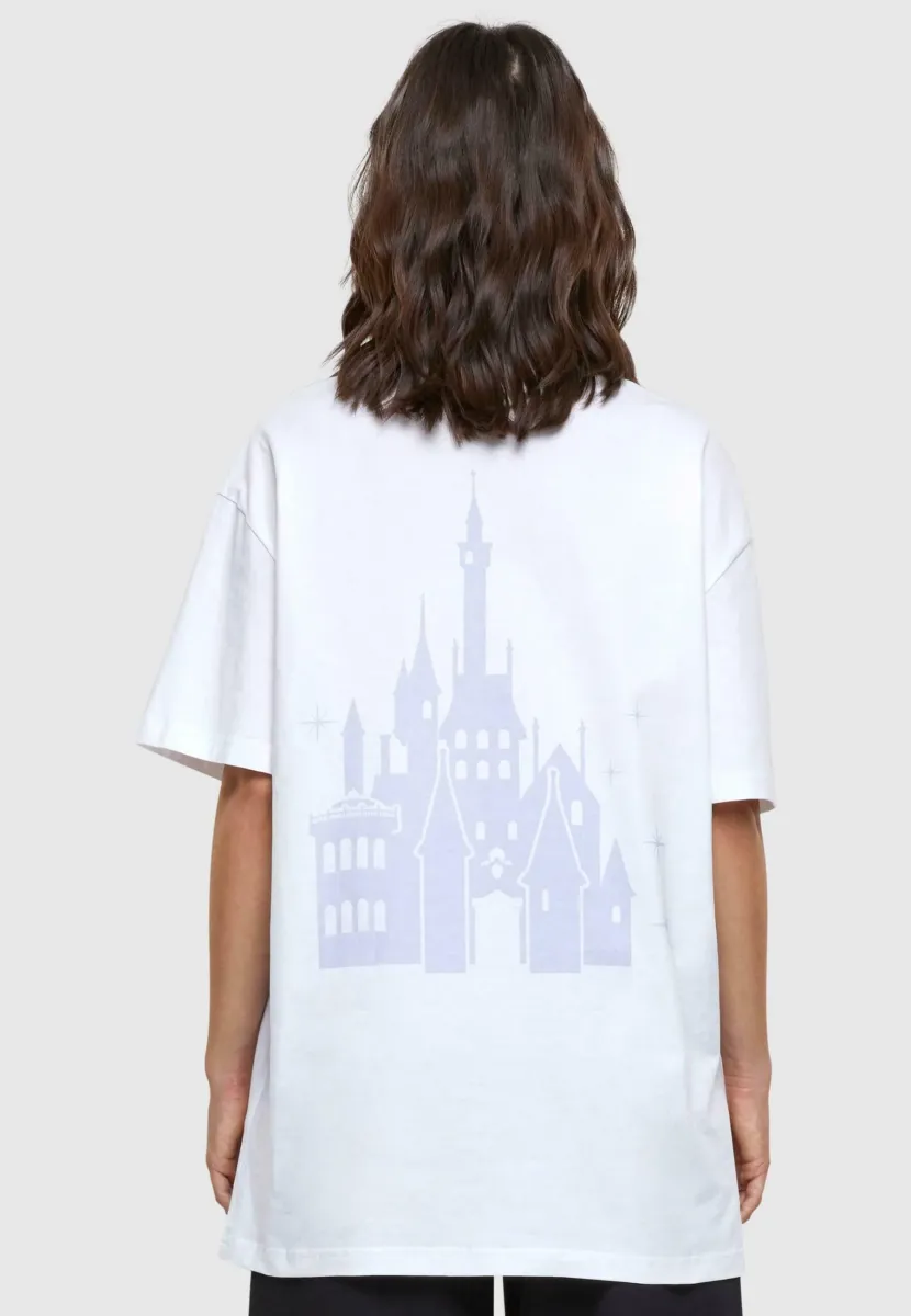 DISNEY 100 CASTLE TEE - T-Shirt print - white