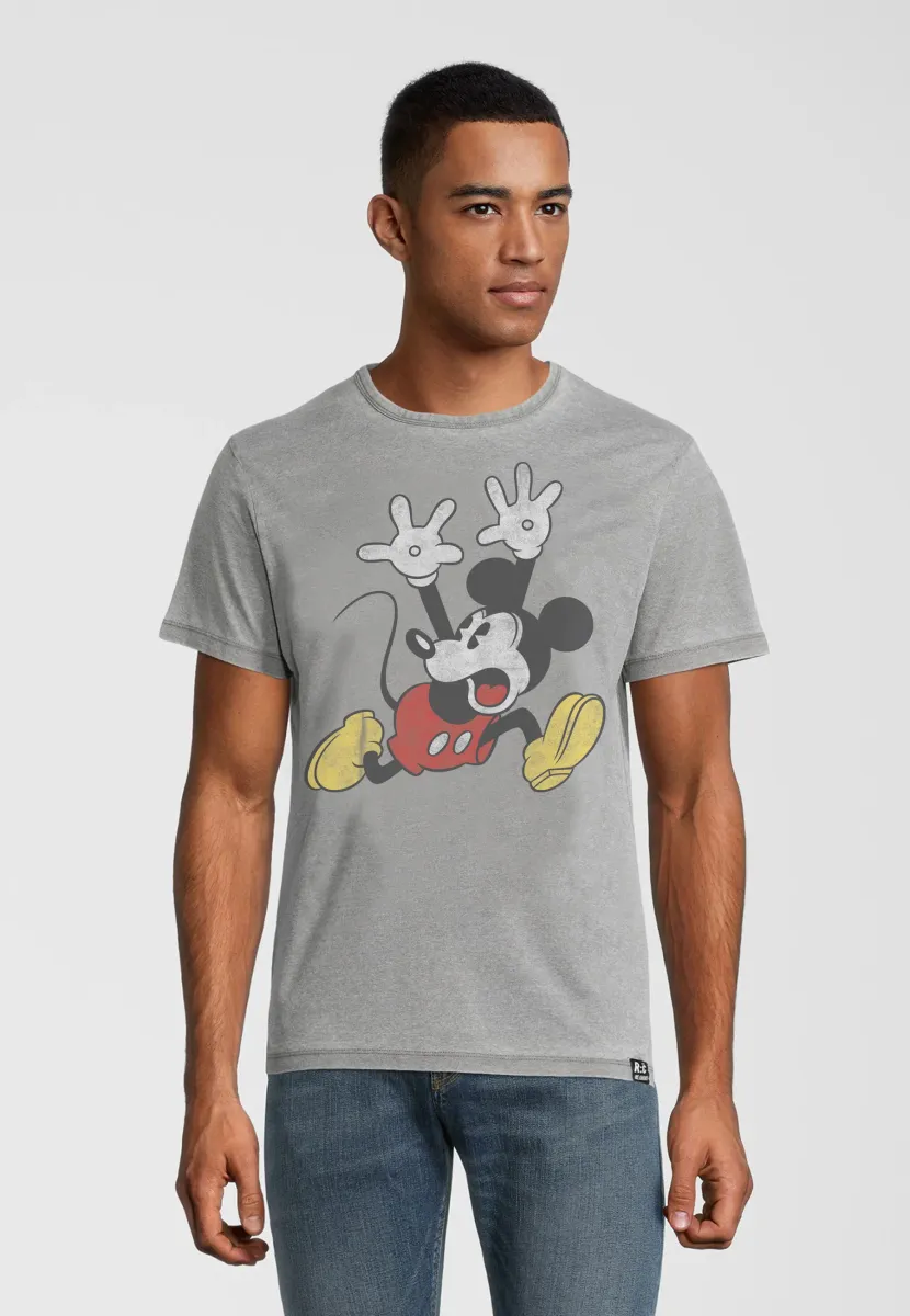 DISNEY MICKEY MOUSE PANIC - T-Shirt print - hellgrau