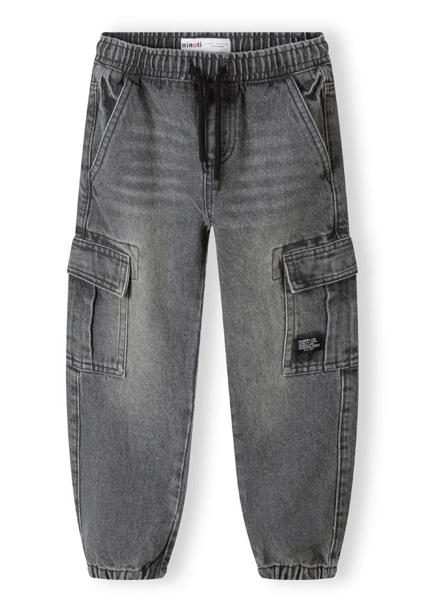 DISTRESSED - Jeans Relaxed Fit - grey denim