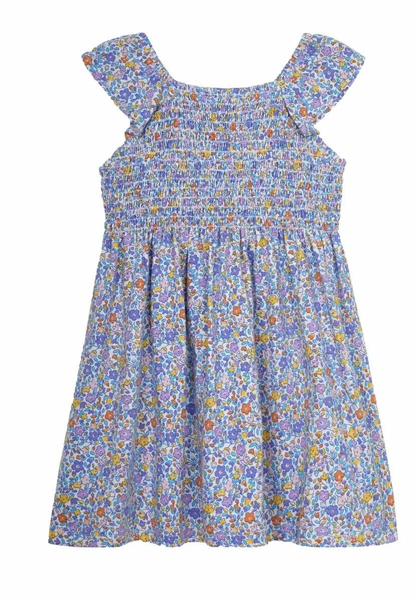 DITSY FLORAL RUFFLE SLEEVE SMOCKED REGULAR FIT - Freizeitkleid - lilac