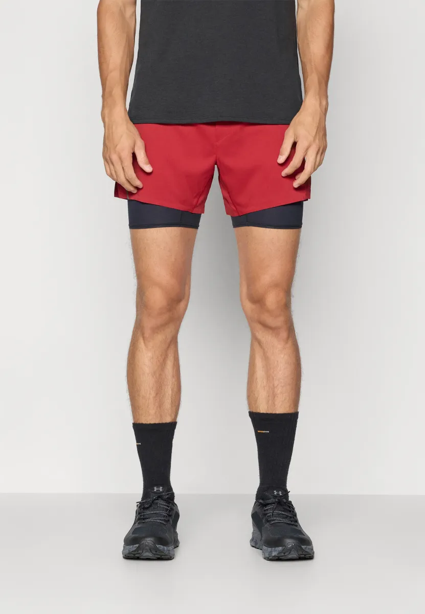 DLYSHORT LONGBRIEF - 2-in-1 Shorts - merlot