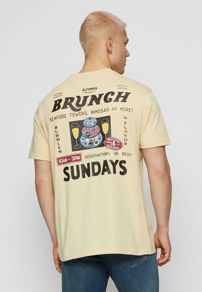 DNC SUNDAY BRUNCH  - T-Shirt print - creme