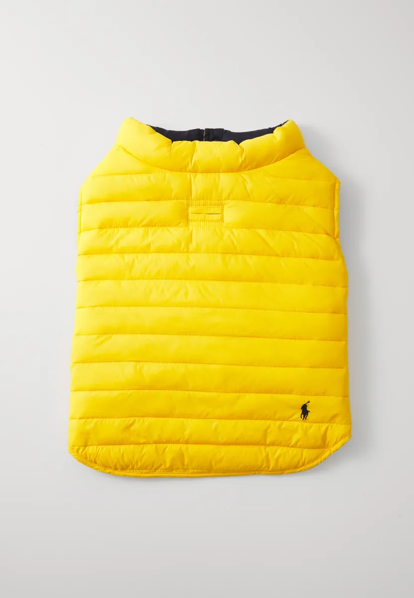 DOG REVERSIBLE SPRING PUFFER JACKET UNISEX - Tierbedarf - gold bugle/hunter navy