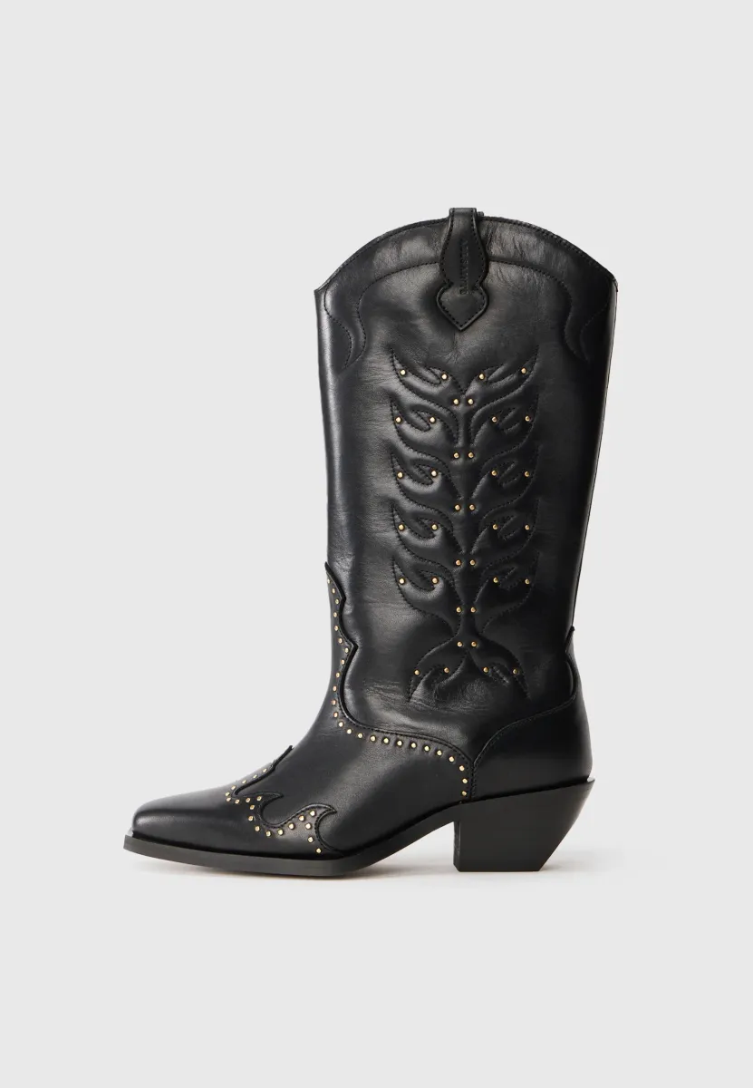 DOLLY - Cowboy-/Bikerboot - black