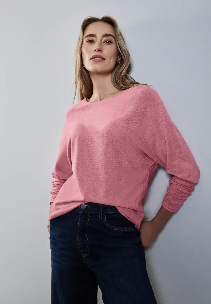 DOLMAN - Strickpullover - rosa