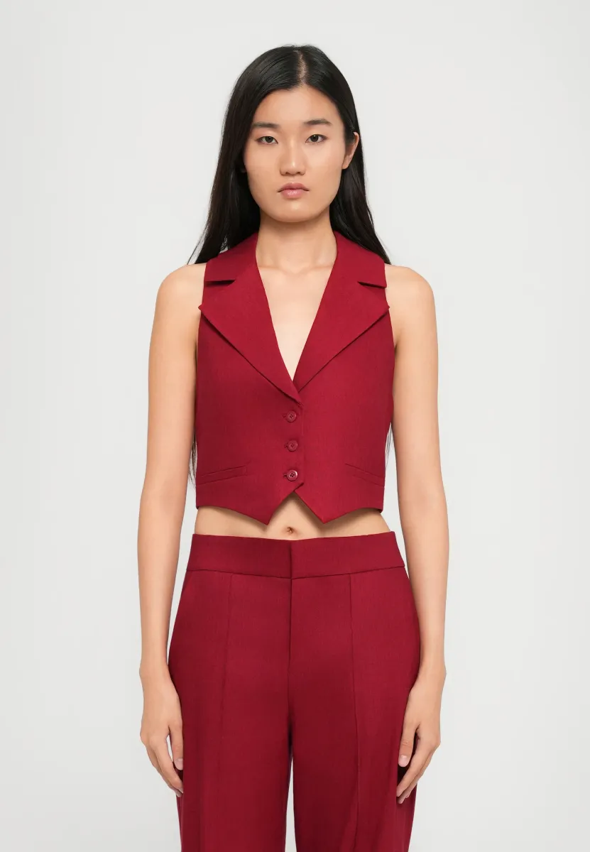 DONNA VEST - Weste - dark cherry